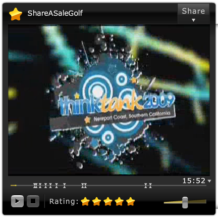 ShareASale ThinkTank Golf Video - A Tutorial Bonus!