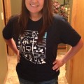 Kim wearing WPEngine Tshirt